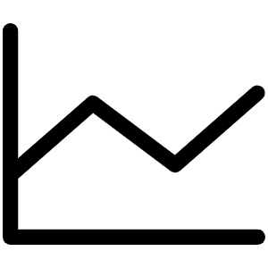 Chart Line Light Icon from Phosphor Light Set