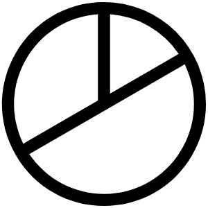 Chart Pie Light Icon from Phosphor Light Set