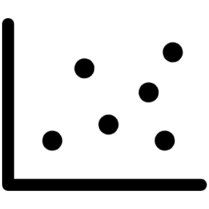 Chart Scatter Light Icon from Phosphor Light Set