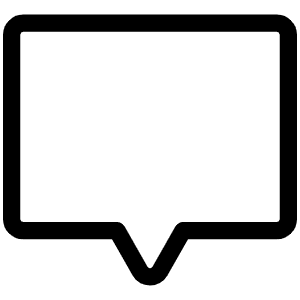 Chat Centered Light Icon from Phosphor Light Set