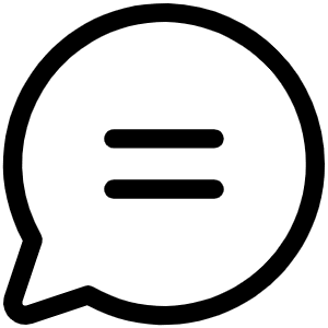 Chat Circle Text Light Icon from Phosphor Light Set