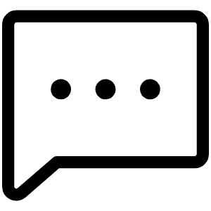 Chat Dots Light Icon from Phosphor Light Set