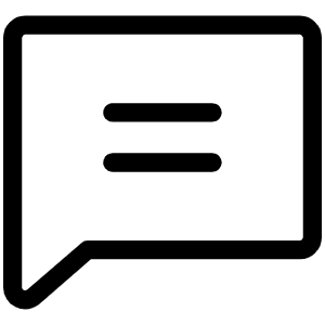 Chat Text Light Icon from Phosphor Light Set