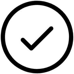Check Circle Light Icon from Phosphor Light Set