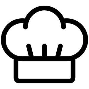 Chef Hat Light Icon from Phosphor Light Set