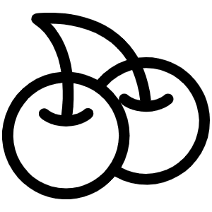 Cherries Light Icon from Phosphor Light Set