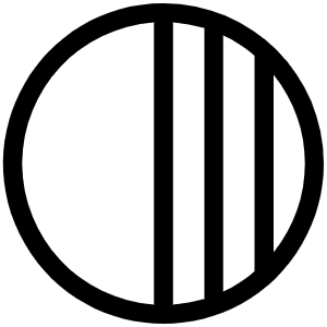 Circle Half Light Icon from Phosphor Light Set