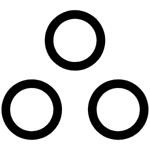 Circles Three Light Icon from Phosphor Light Set