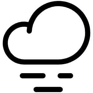 Cloud Fog Light Icon from Phosphor Light Set