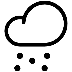 Cloud Snow Light Icon from Phosphor Light Set