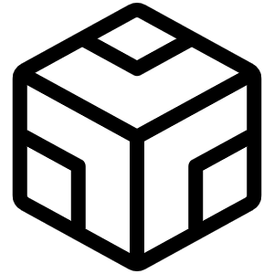 Codesandbox Logo Light Icon from Phosphor Light Set