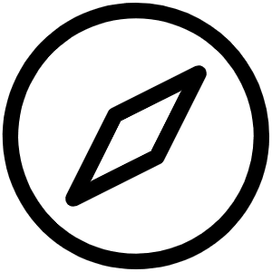Compass Light Icon from Phosphor Light Set