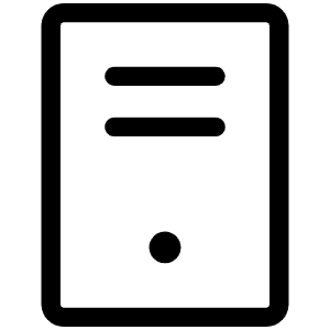 Computer Tower Light Icon from Phosphor Light Set