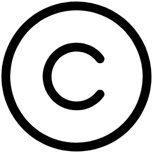 Copyright Light Icon from Phosphor Light Set