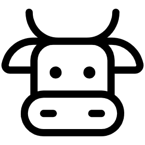 Cow Light Icon from Phosphor Light Set