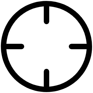 Crosshair Simple Light Icon from Phosphor Light Set