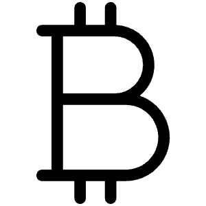 Currency Btc Light Icon from Phosphor Light Set
