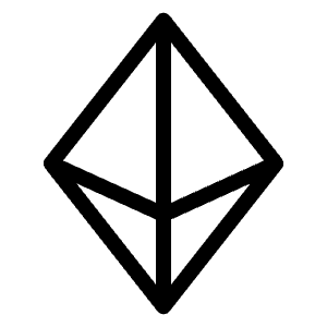 Currency Eth Light Icon from Phosphor Light Set