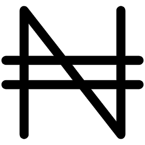 Currency Ngn Light Icon from Phosphor Light Set