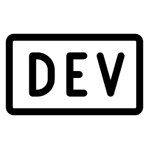 Dev To Logo Light Icon from Phosphor Light Set