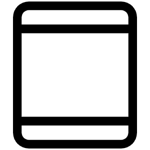 Device Tablet Light Icon from Phosphor Light Set