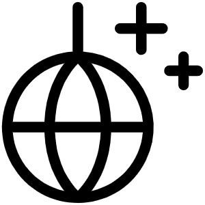 Disco Ball Light Icon from Phosphor Light Set