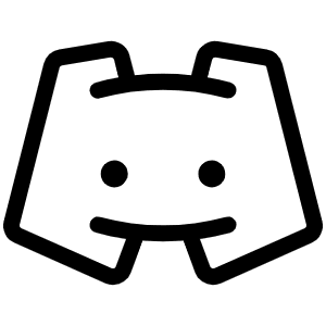 Discord Logo Light Icon from Phosphor Light Set