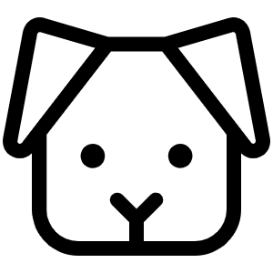 Dog Light Icon from Phosphor Light Set