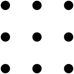 Dots Nine Light Icon from Phosphor Light Set