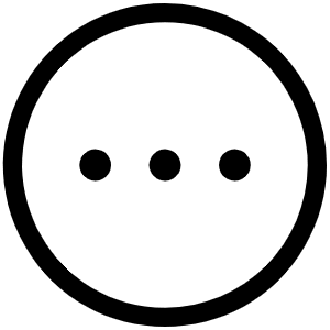 Dots Three Circle Light Icon from Phosphor Light Set