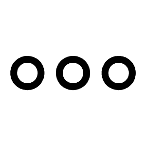 Dots Three Outline Light Icon from Phosphor Light Set