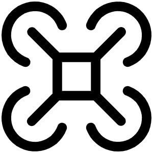 Drone Light Icon from Phosphor Light Set