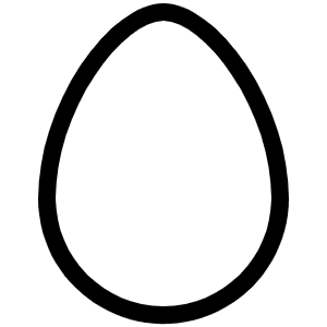 Egg Light Icon from Phosphor Light Set