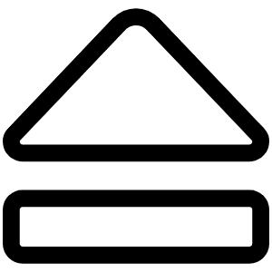 Eject Light Icon from Phosphor Light Set