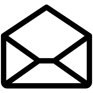 Envelope Open Light Icon from Phosphor Light Set