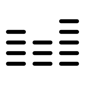 Equalizer Light Icon from Phosphor Light Set