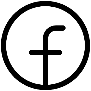 Facebook Logo Light Icon from Phosphor Light Set