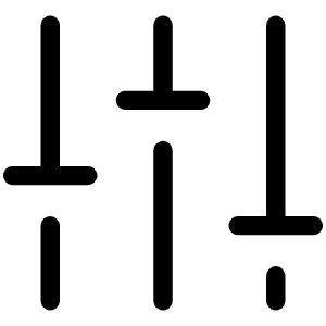 Faders Light Icon from Phosphor Light Set