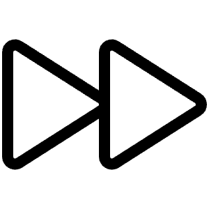Fast Forward Light Icon from Phosphor Light Set