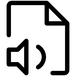 File Audio Light Icon from Phosphor Light Set