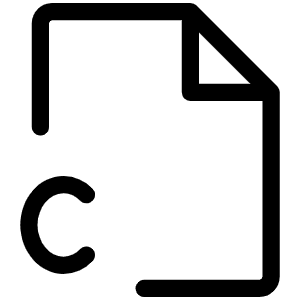 File C Light Icon from Phosphor Light Set
