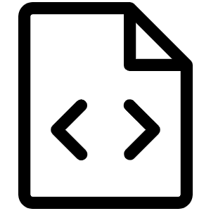 File Code Light Icon from Phosphor Light Set