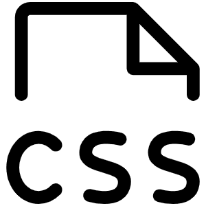 File Css Light Icon from Phosphor Light Set