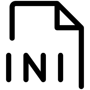 File Ini Light Icon from Phosphor Light Set
