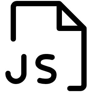 File Js Light Icon from Phosphor Light Set