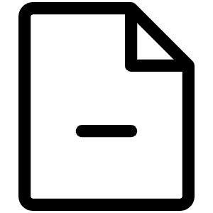 File Minus Light Icon from Phosphor Light Set