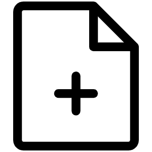File Plus Light Icon from Phosphor Light Set