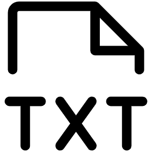 File Txt Light Icon from Phosphor Light Set