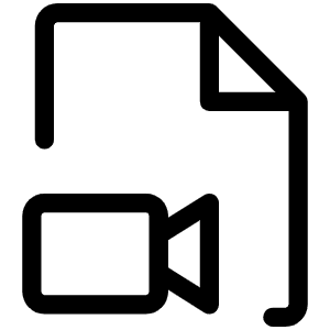 File Video Light Icon from Phosphor Light Set