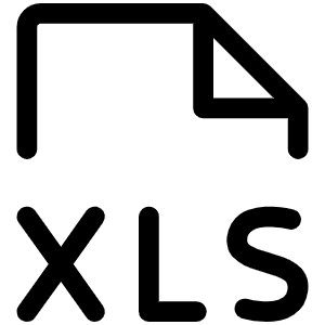 File Xls Light Icon from Phosphor Light Set